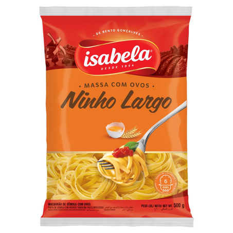 Massa com Ovos Isabela 500g - Ninho Largo