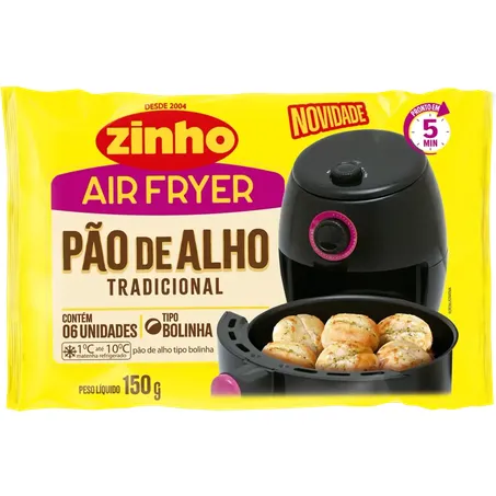 ZINHO PÃO DE ALHO AIR FRYER TRADICIONAL 150G