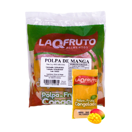 Polpa fruta manga laqfruto 400g