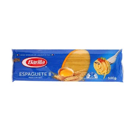 Massa barilla espaguete 8 500g