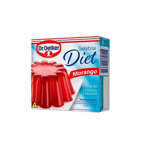Gelatina Dr Oetker Sabor Morango Caixa 12gr