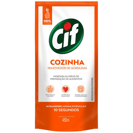 LIMPADOR CIF COZINHA REMOVE GORDURA SC 450ML