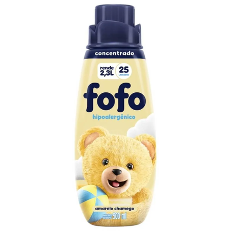 Amaciante fofo 500ml concentrado amarelo chamego