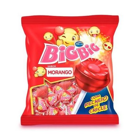 PIRULITO BIG BIG MORANGO 500G