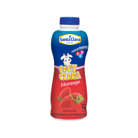 Bebida láctea frut clara morango garrafa 1l