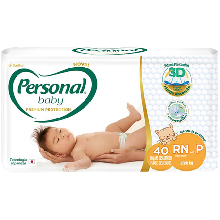 Fralda personal baby premium protec mega