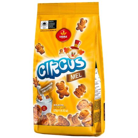 Biscoito circus 125g mel
