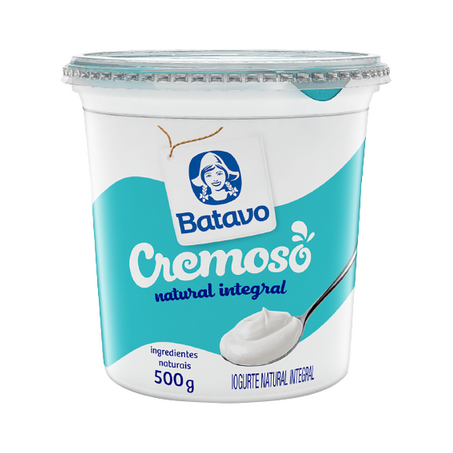 Iogurte integral cremoso natural batavo