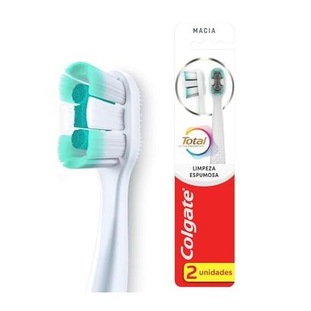 Escova Dental Colgate 2un Total Limpeza Espumosa Macia