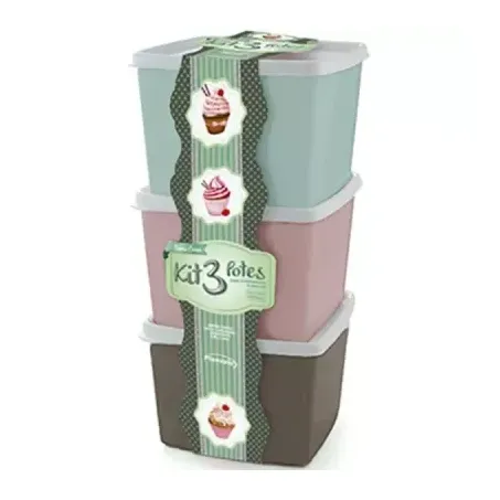 PLASVALE KIT 3 POTES CANDY COLOR 192              