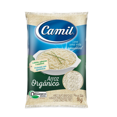 Arroz Parabolizado Orgânico Camil 1 kg