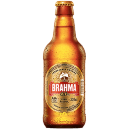 Cerveja Brahma Zero Álcool Garrafa 300ml
