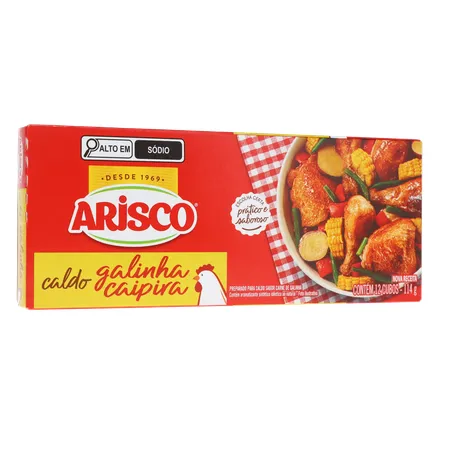 CALDO EM TABLETE ARISCO GALINHA CAIPIRA 114G 360-34