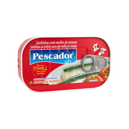 Sardinha pescador molho tomate 125g
