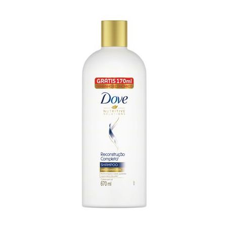 Shampoo Dove Nutritive Solutions Reconstrução Completa Frasco Grátis 170ml Tamanho Econômico 670ML