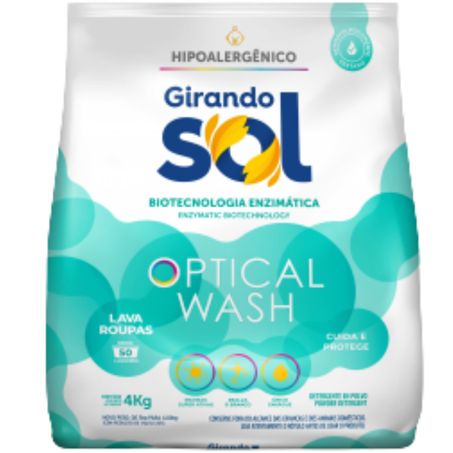 Lava roupas po girando sol sache 4kg hipoalergenico