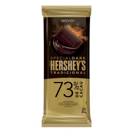 Choc hersheys 85g. 73 cacau tradicional