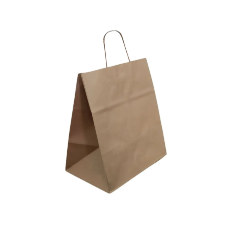 SACOLA KRAFT N02 17,5 X 33 X 8,5CM PAULA EMBALAGENS C/10UN