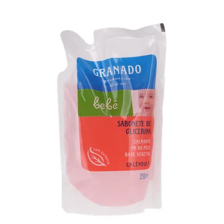 Sabonete Líquido Granado Bebê Calêndula Glicerina Refil 250Ml 360-35