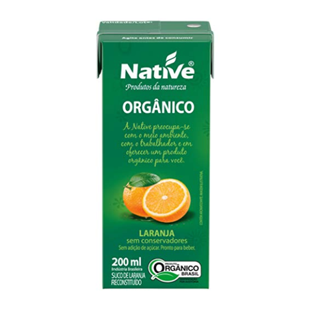 Suco Native Orgânico Laranja Caixa 200ML