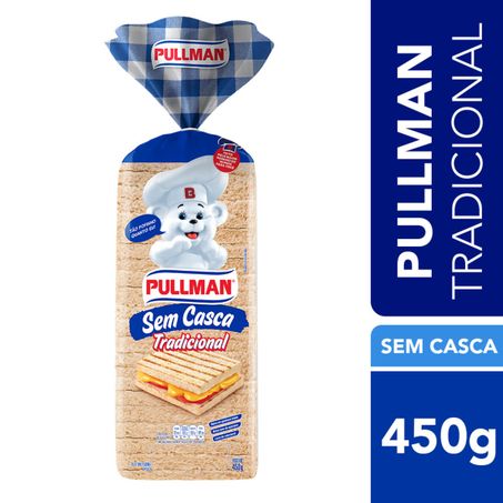PÃO DE FORMA SEM CASCA TRADICIONAL PULLMAN