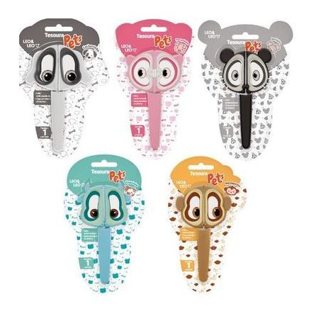 TESOURA ESC LEO LEO 1UN PETS