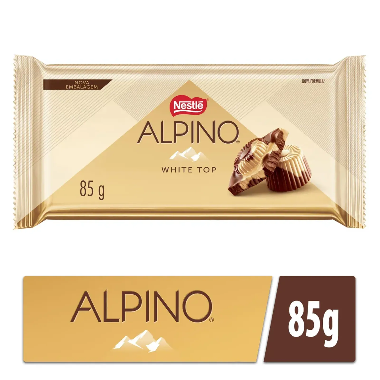 Chocolate Barra Nestlé Alpino Nevado 85g | Supermercado Guanabara S.A.