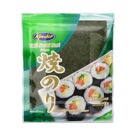 ALGA NORI KENKO SUSHI GREEM 125G 50UN