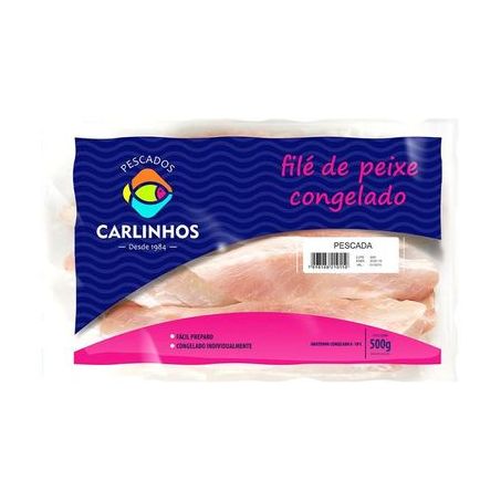 File peixe carlinhos 500gr pescada