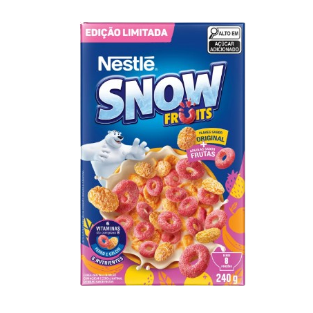 Cereal Matinal Nestle Snow Flakes Frutas 240g