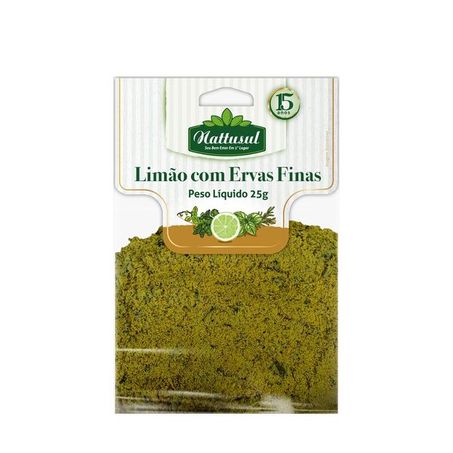 TEMPERO LIMÃO E ERVAS FINAS NATTUSUL 25G