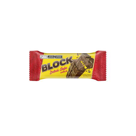 Chocolate arcor block 165g rech avelã