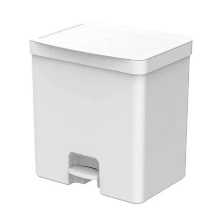 Lixeira Ou trium com pedal branco 20l