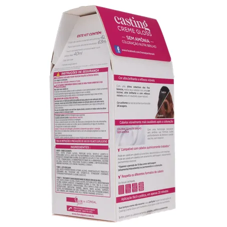 Tinta Para Cabelo Creme Gloss Louro Escuro 600 Casting L'oréal 600LT 360-13