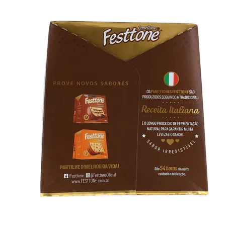 Panettone Festtone Premium Chocolate Belga 400g 360-8