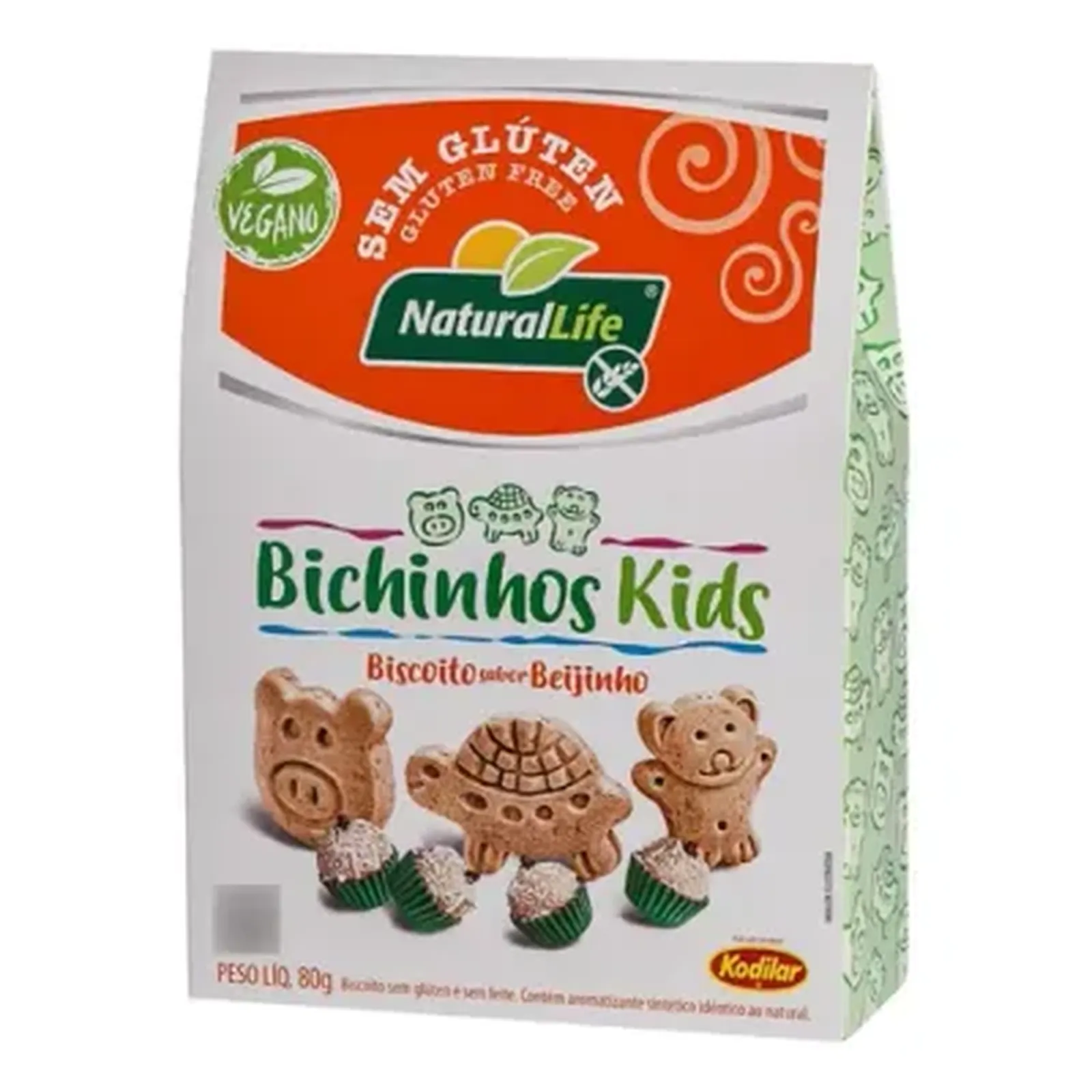 Biscoito Bichinhos Kids Beijinho 80g