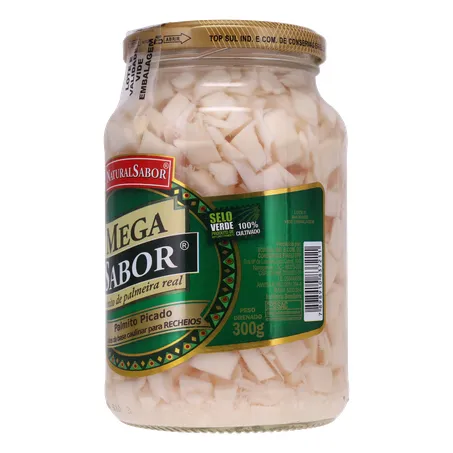 Palmito mega sabor picado 300g 360-5