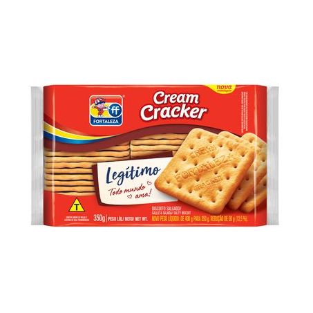 Biscoito Cream Cracker Fortaleza Pacote 350G