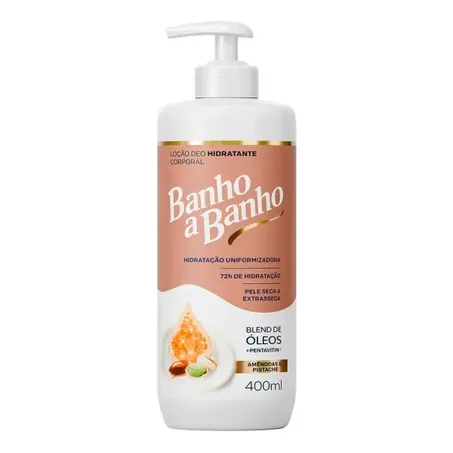 Loção Hidratante Banho a Banho 400ml Amendoas e Pistache