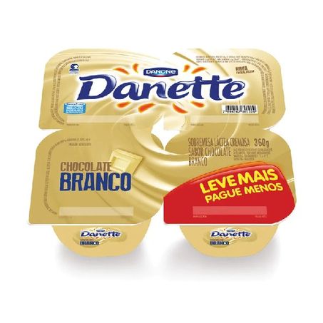 Sobremesa danette choc branco 360g