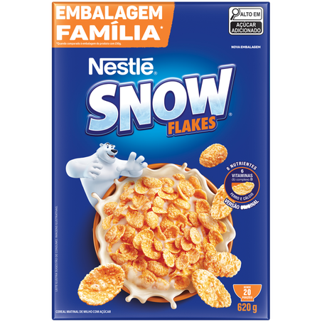 Cereal nestle 620g snow flakes