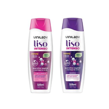Kit vini lady shampoo + condicionador liso intenso