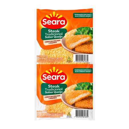 Steak Seara Frango Queijo Pacote 100G