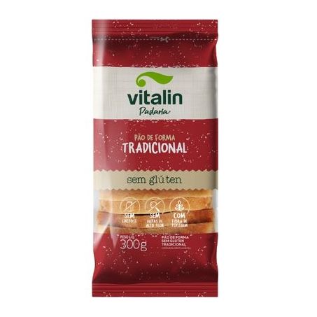Pão de forma Vitalin sem glúten tradicional 300g