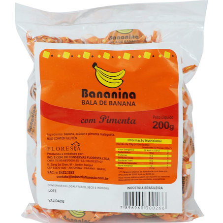 Bala Bananina 200g - Pimenta