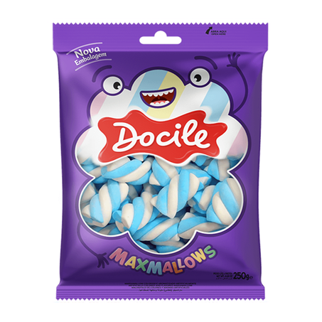 MARSHMALLOW DOCILE TWIST AZUL/BRANCO 220G