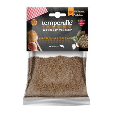 PIMENTA PRETA MOIDA 20G TEMPERALLE