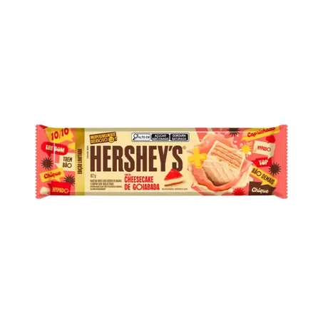 Wafer choc. mais cheesecake goiabada hersheys 102g