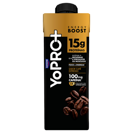 Suplemento Alimentar Líquido Café Expresso Yopro Energy Boost Caixa 250ml 360-2