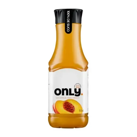 SUCO ONLY 900ML PESSEGO E MACA